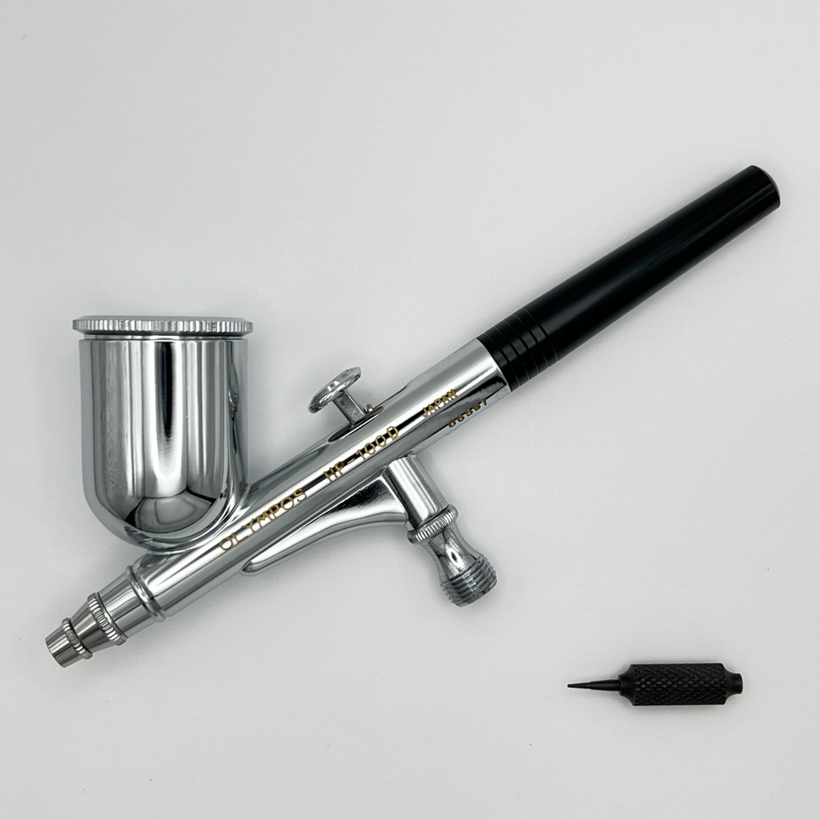 Photo1: 【Reasonable】HP-100D(Latter term model)　(Simple packaging)＜With nozzle mounting driver＞【Special price to compete with Chinese OEM airbrushes】